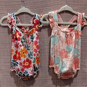 Mila & Rose Ruffle Bodysuits Set NWOT